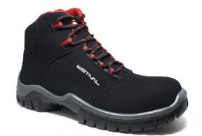 BOTA ENERGY MICROFIBRA PRETO/VERMELHO - EN10071S2