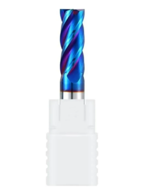 FRESAS EM METAL DURO TOPO RETO - 4 CORTES - BLUE